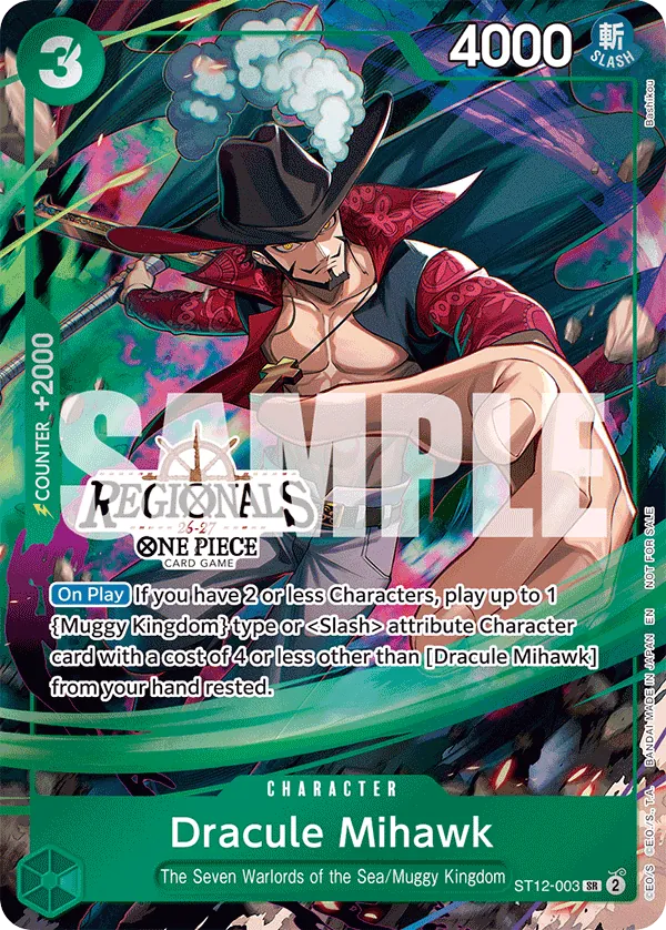 Dracule Mihawk ST12-003 Alternate Art