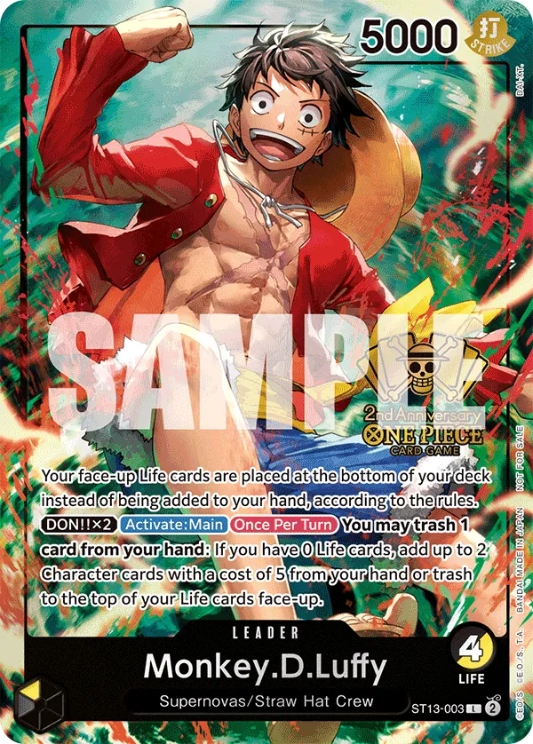 Monkey.D.Luffy ST13-003 Alternate Art