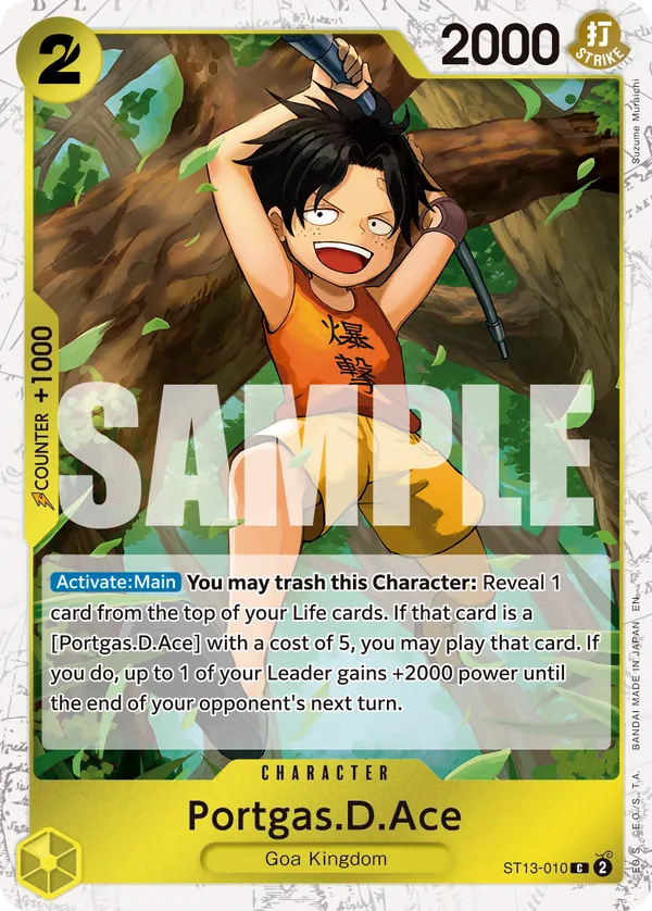 Portgas.D.Ace ST13-010 Pirate Foil