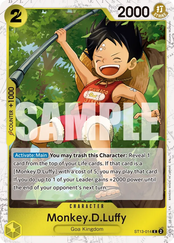 Monkey.D.Luffy ST13-014 Pirate Foil