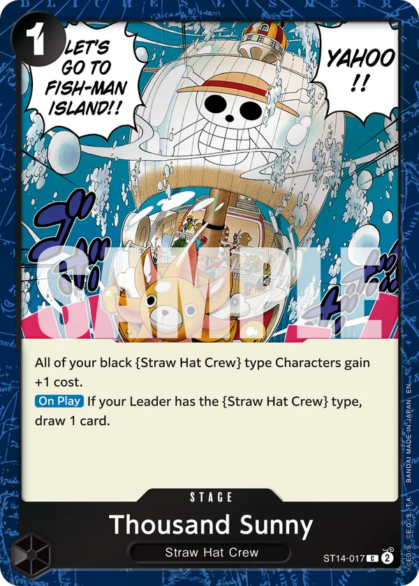 Thousand Sunny ST14-017 Pirate Foil