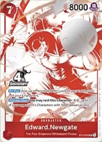 Edward.Newgate ST15-002 Normal One Piece TCG card