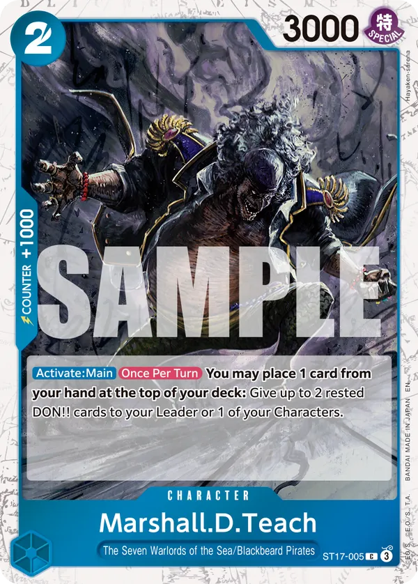 Marshall.D.Teach ST17-005 Pirate Foil