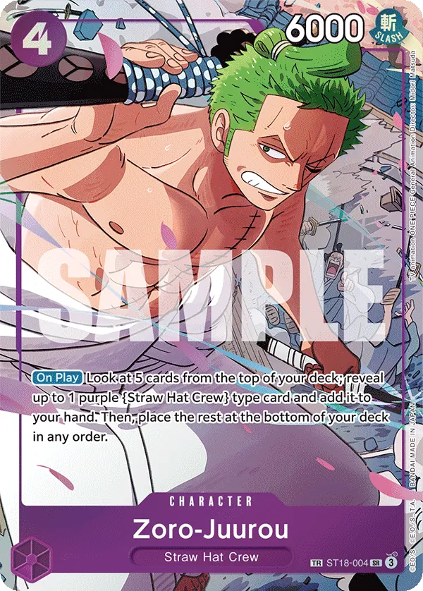 Zoro-Juurou ST18-004 Alternate Art