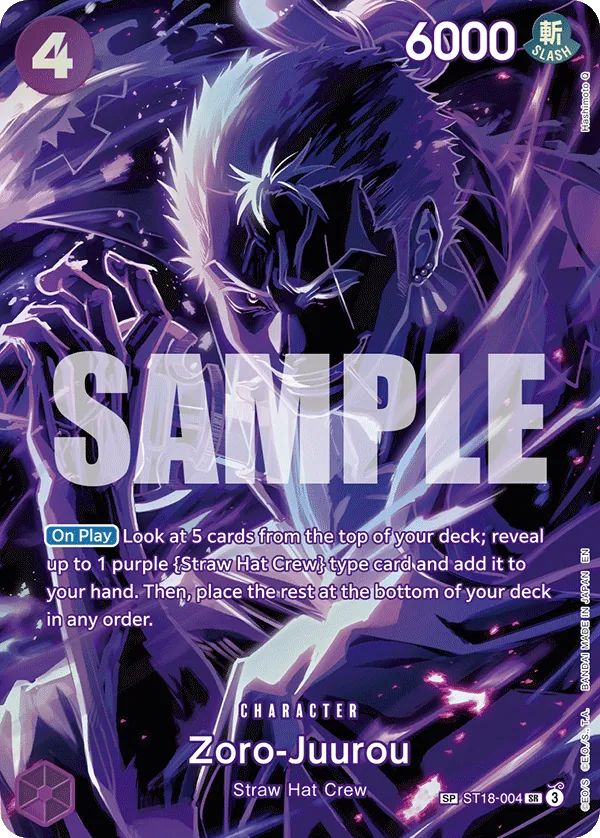 Zoro-Juurou ST18-004 Alternate Art