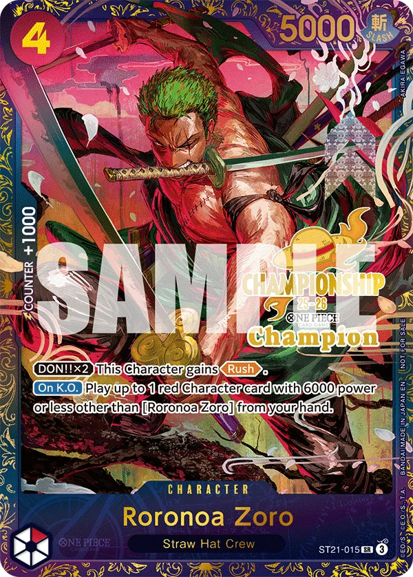 Roronoa Zoro ST21-015 Alternate Art
