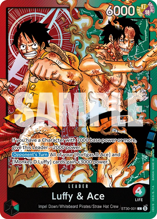 Luffy & Ace ST30-001 Normal