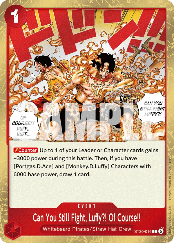 Can You Still Fight, Luffy?! Of Course!! ST30-016 Normal