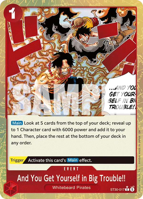 And You Get Yourself in Big Trouble!! ST30-017 Parallel