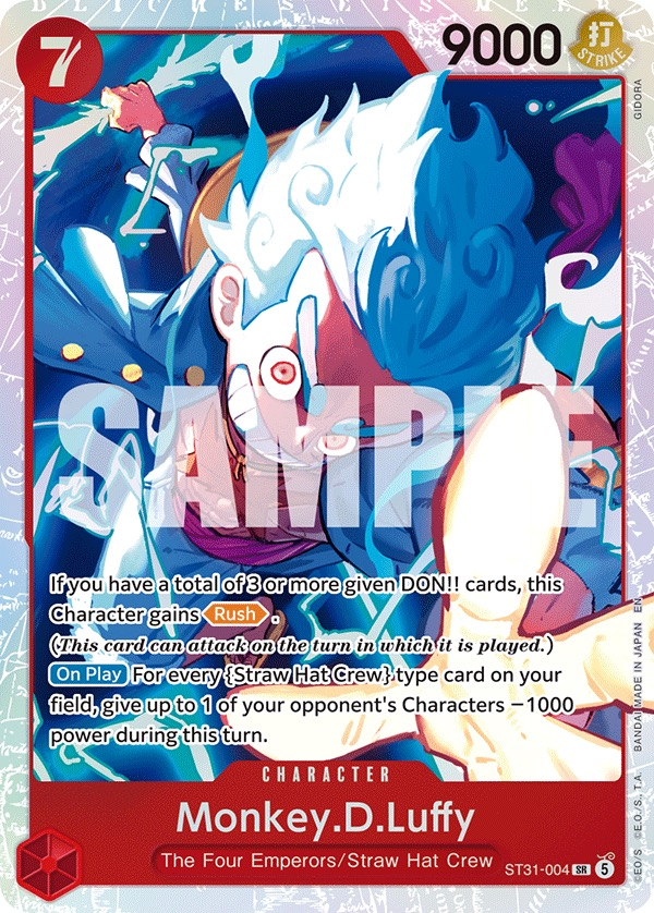 Monkey.D.Luffy ST31-004 Normal One Piece TCG card