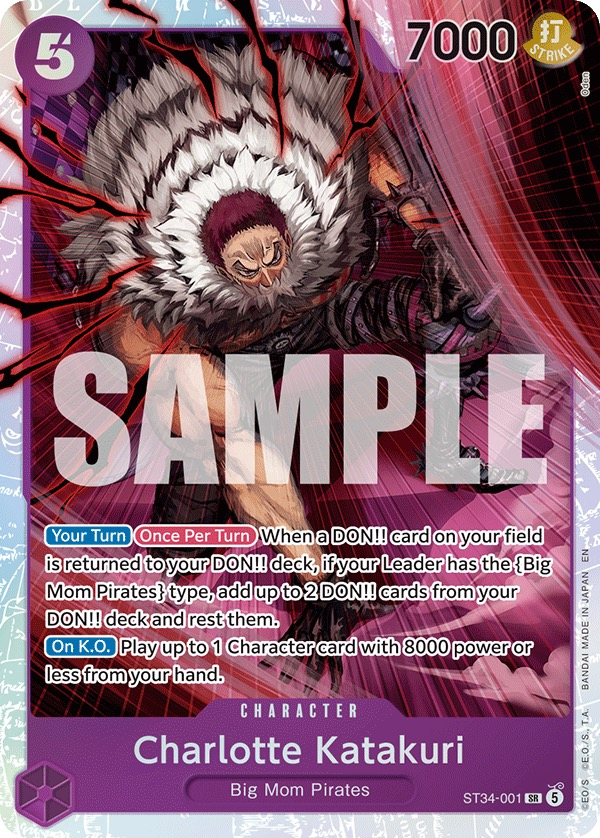Charlotte Katakuri ST34-001 Normal One Piece TCG card