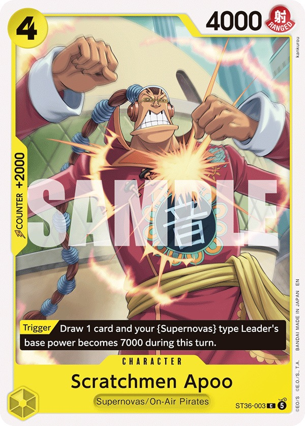 Scratchmen Apoo ST36-003 Normal One Piece TCG card