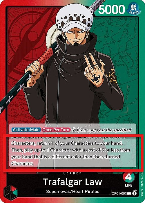 Trafalgar Law OP01-002 Alternate Art
