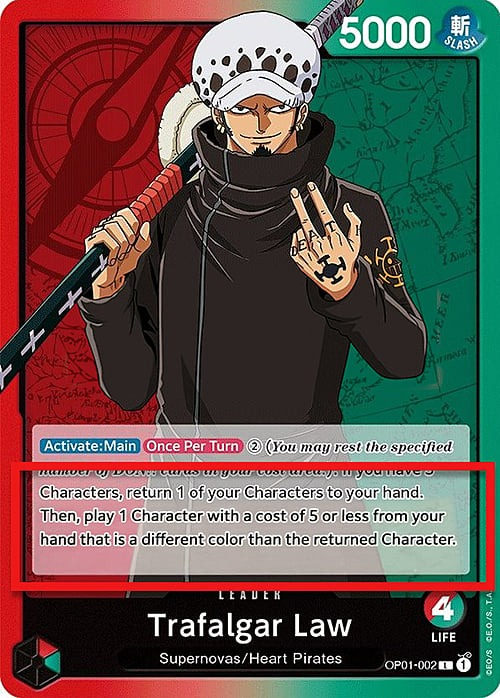Trafalgar Law OP01-002 Alternate Art