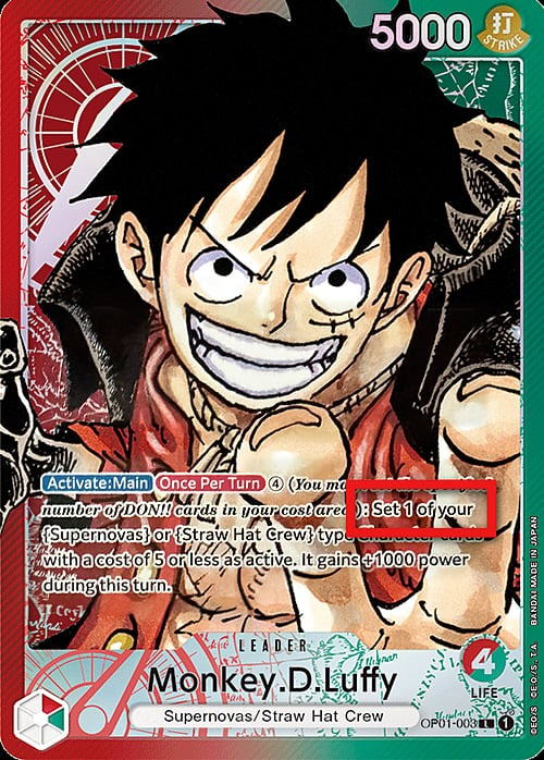 Monkey.D.Luffy OP01-003 Alternate Art