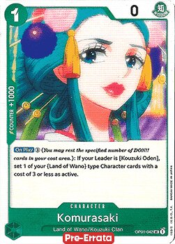 Komurasaki OP01-042 Alternate Art