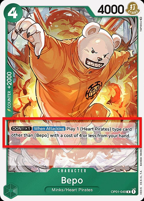 Bepo OP01-049 Alternate Art