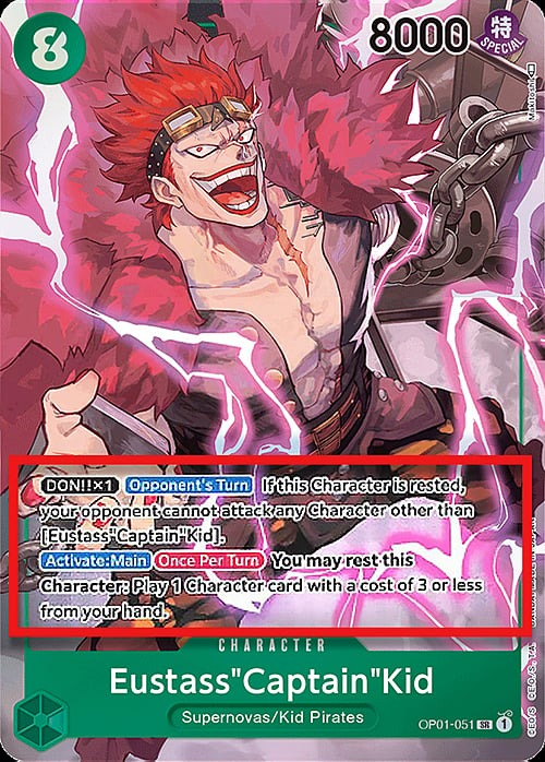 Eustass"Captain"Kid OP01-051 Alternate Art