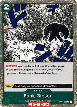 Punk Gibson OP01-058 Alternate Art