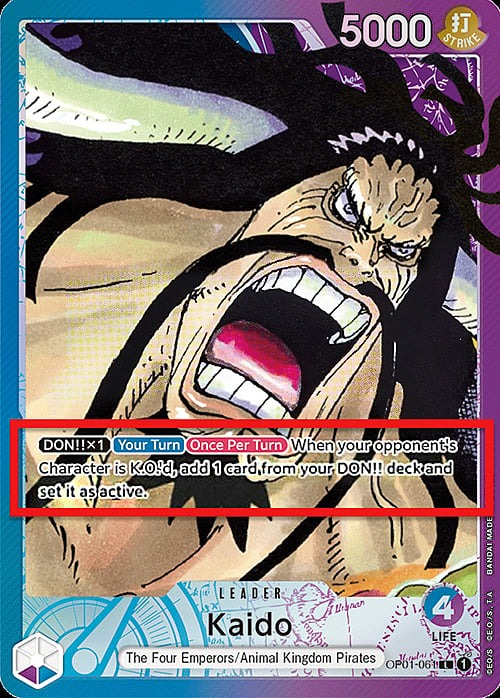 Kaido OP01-061 Alternate Art