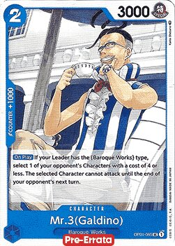 Mr.3(Galdino) OP01-085 Alternate Art