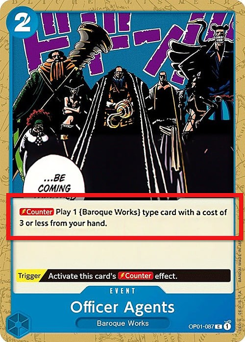 Officer Agents OP01-087 Alternate Art