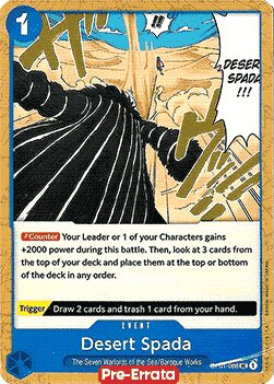 Desert Spada OP01-088 Alternate Art