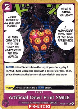 Artificial Devil Fruit SMILE OP01-116 Alternate Art
