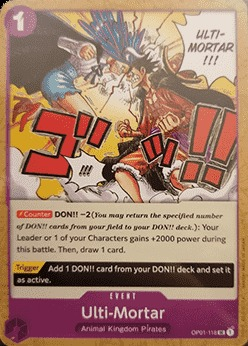 Ulti-Mortar OP01-118 Alternate Art