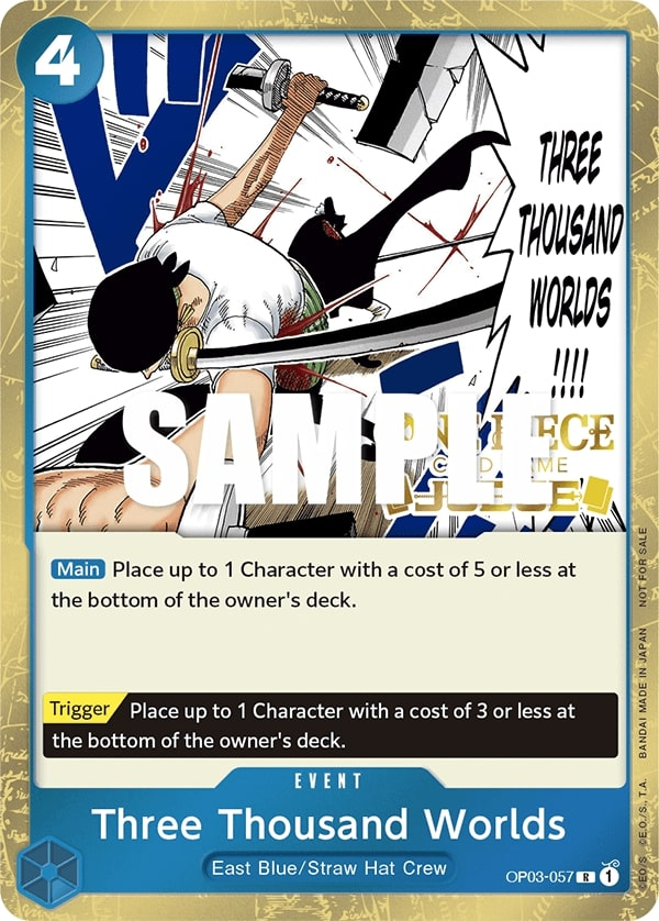 Three Thousand Worlds OP03-057 Alternate Art