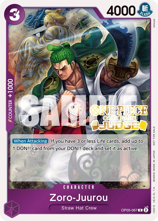 Zoro-Juurou OP05-067 Alternate Art