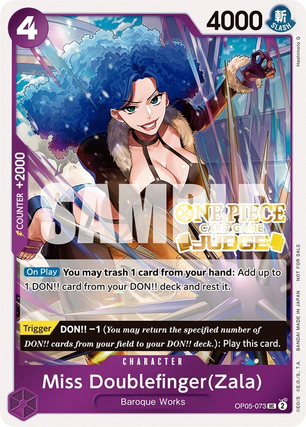 Miss Doublefinger(Zala) OP05-073 Alternate Art