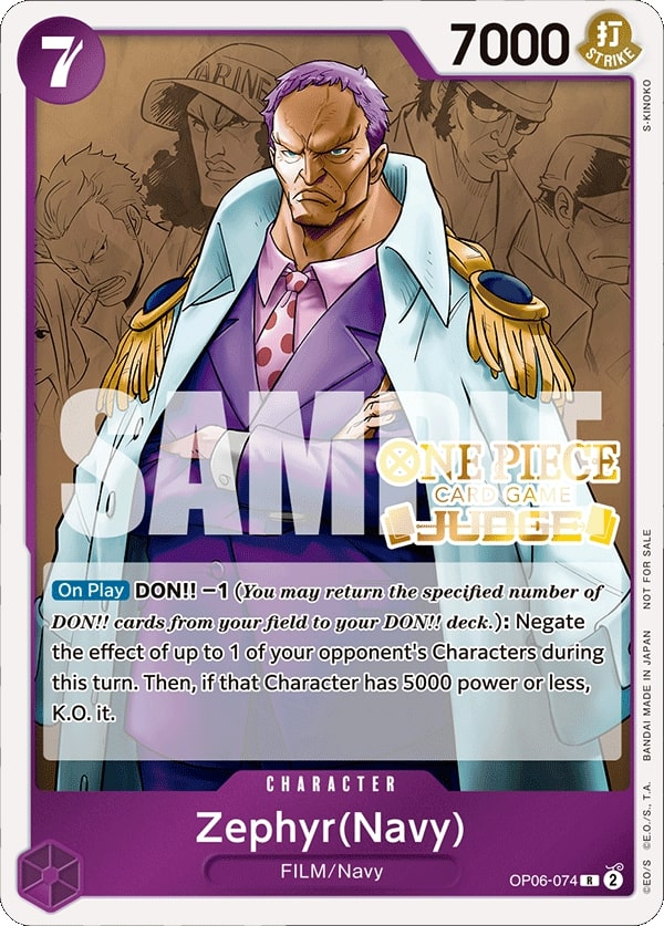 Zephyr (Navy) OP06-074 Alternate Art