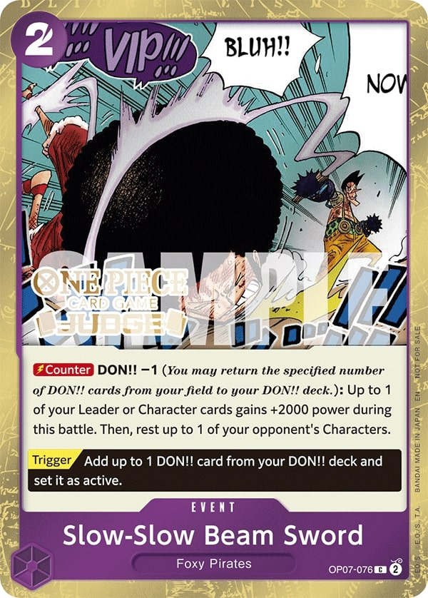 Slow-Slow Beam Sword OP07-076 Alternate Art