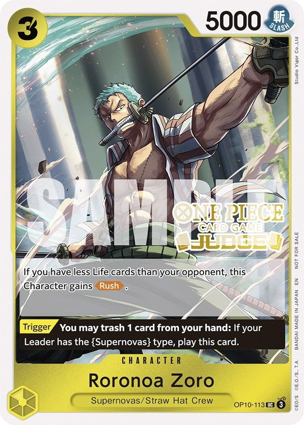 Roronoa Zoro OP10-113 Alternate Art