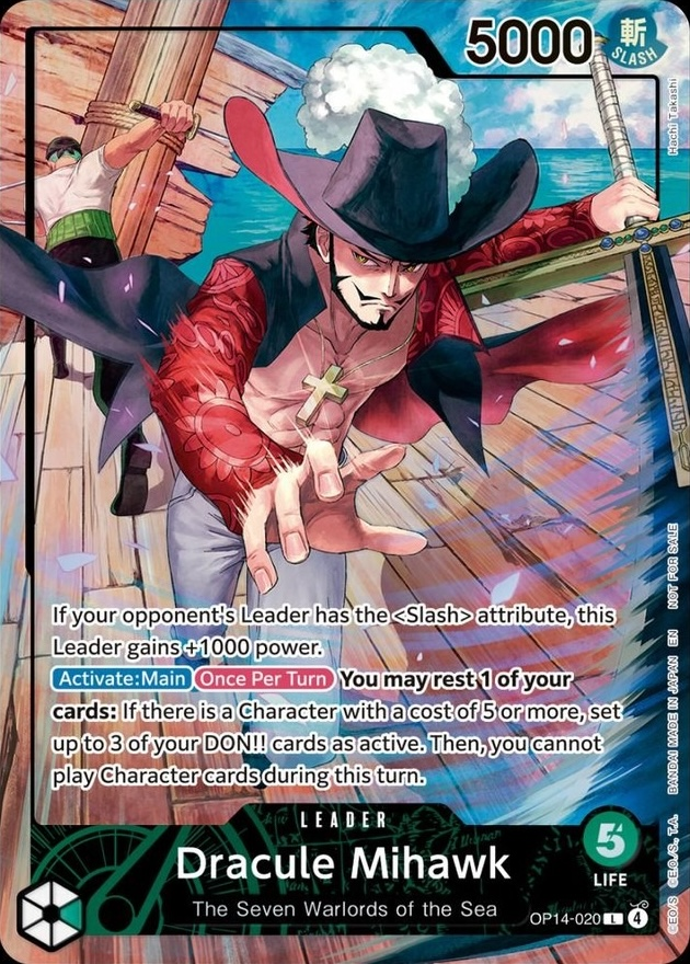 Dracule Mihawk OP14-020 Alternate Art
