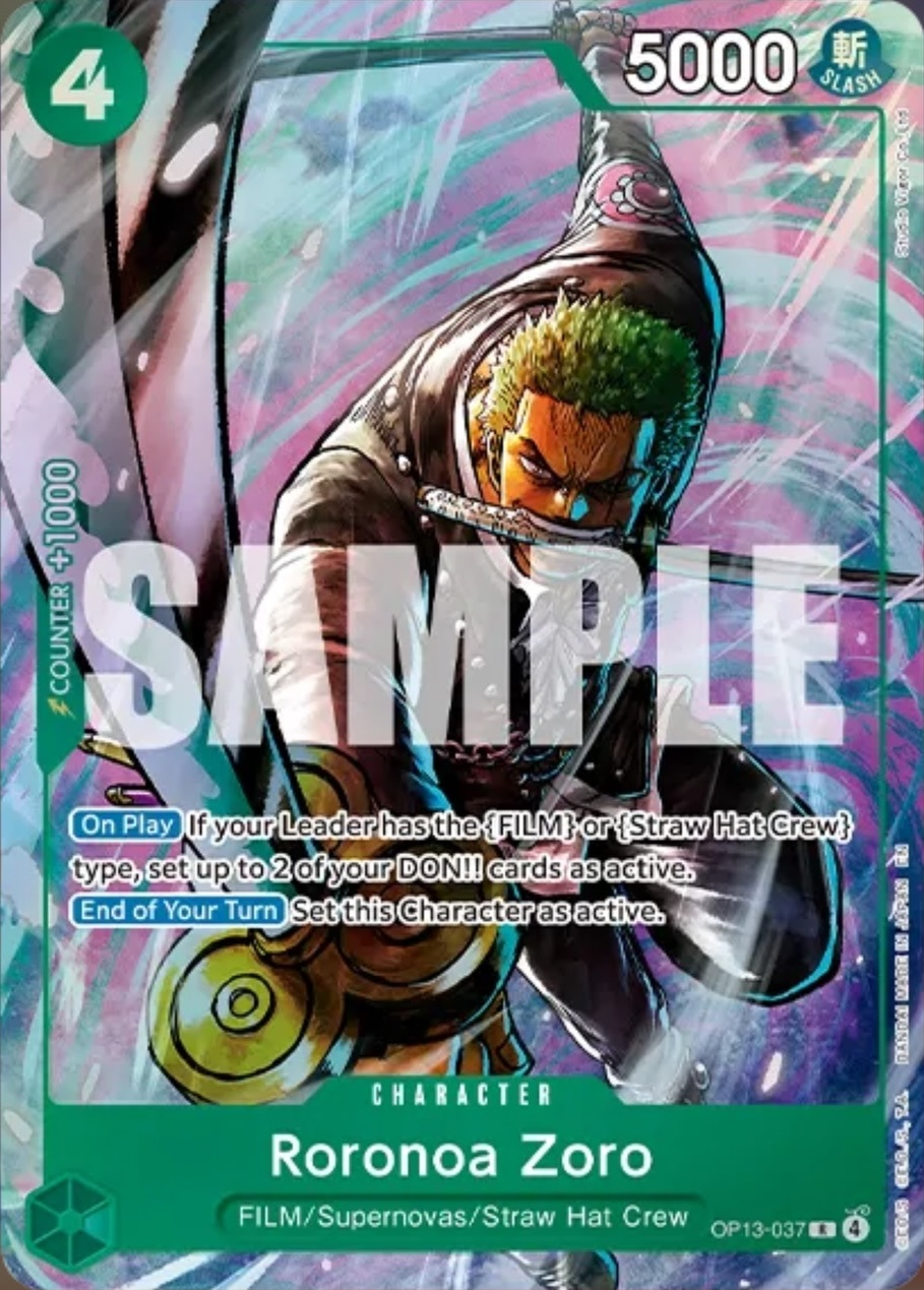 Roronoa Zoro OP13-037 Alternate Art