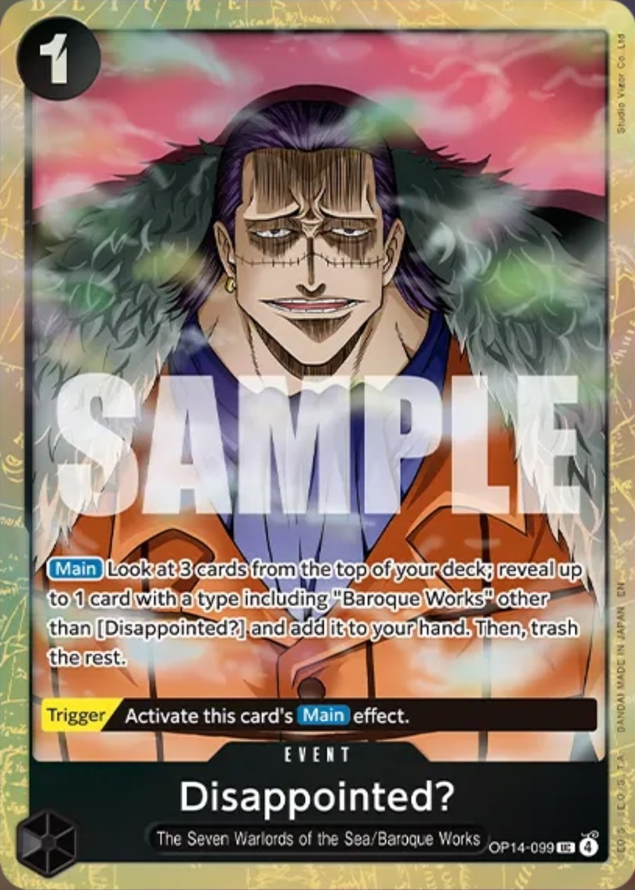 Disappointed? OP14-099 Alternate Art