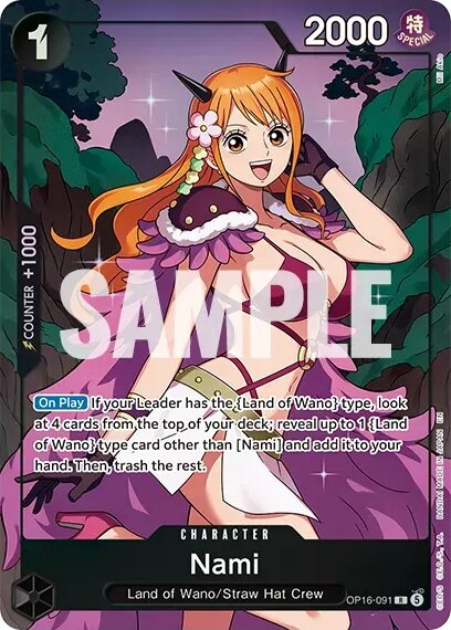 Nami OP16-091 Alternate Art