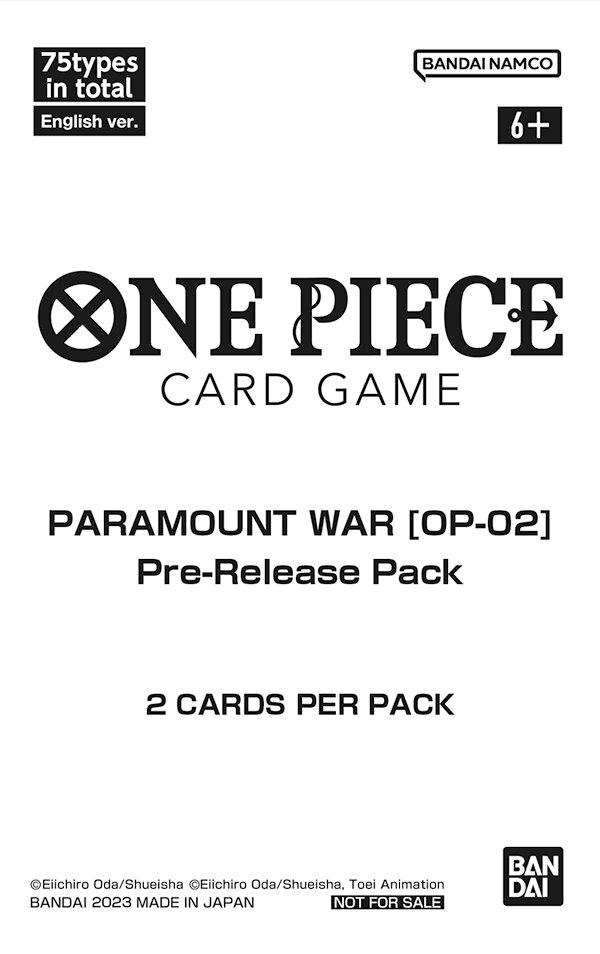 OP-02 Pre-Release Pack One Piece TCG sealed product