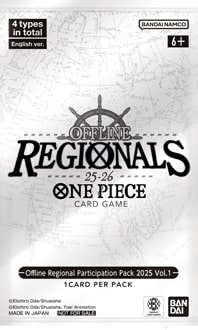 Offline Regional Participation Pack 2025 Vol.1 - March 2025 One Piece TCG sealed product