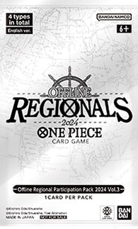 Offline Regional Participation Pack 2024 Vol.3 - October 2024 One Piece TCG sealed product