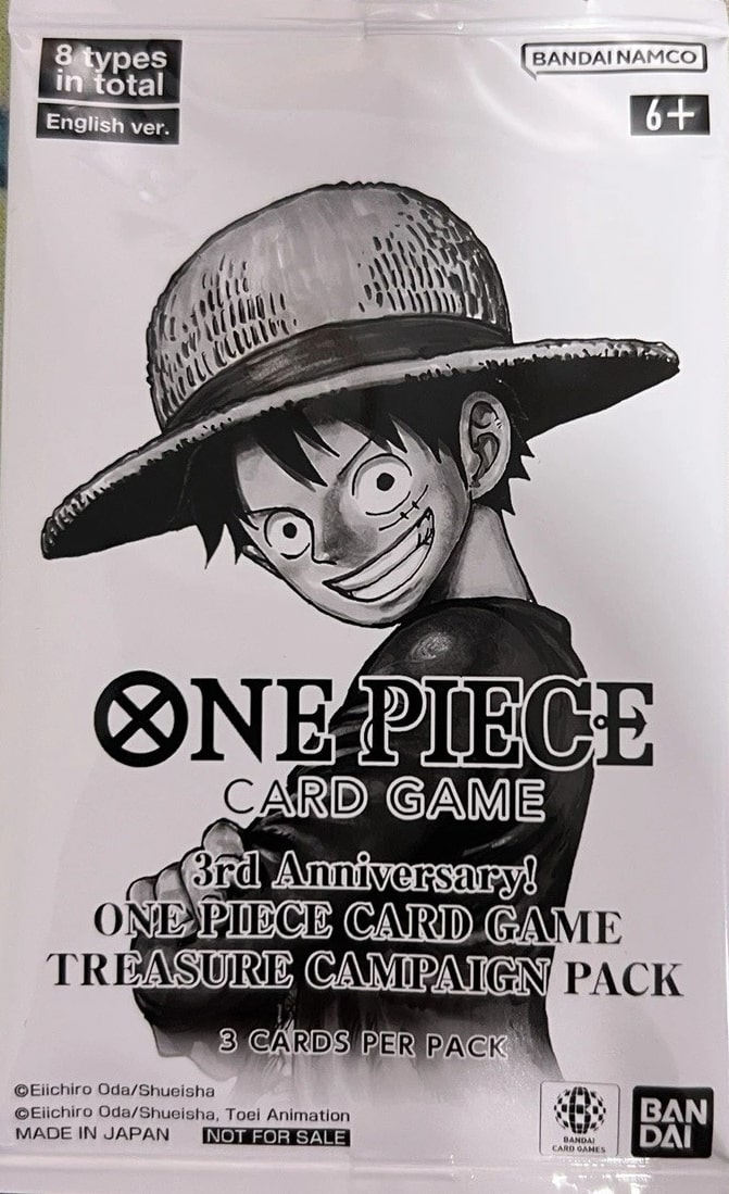 3rd Anniversary Treasure Campaign Pack 2025 One Piece TCG sealed product