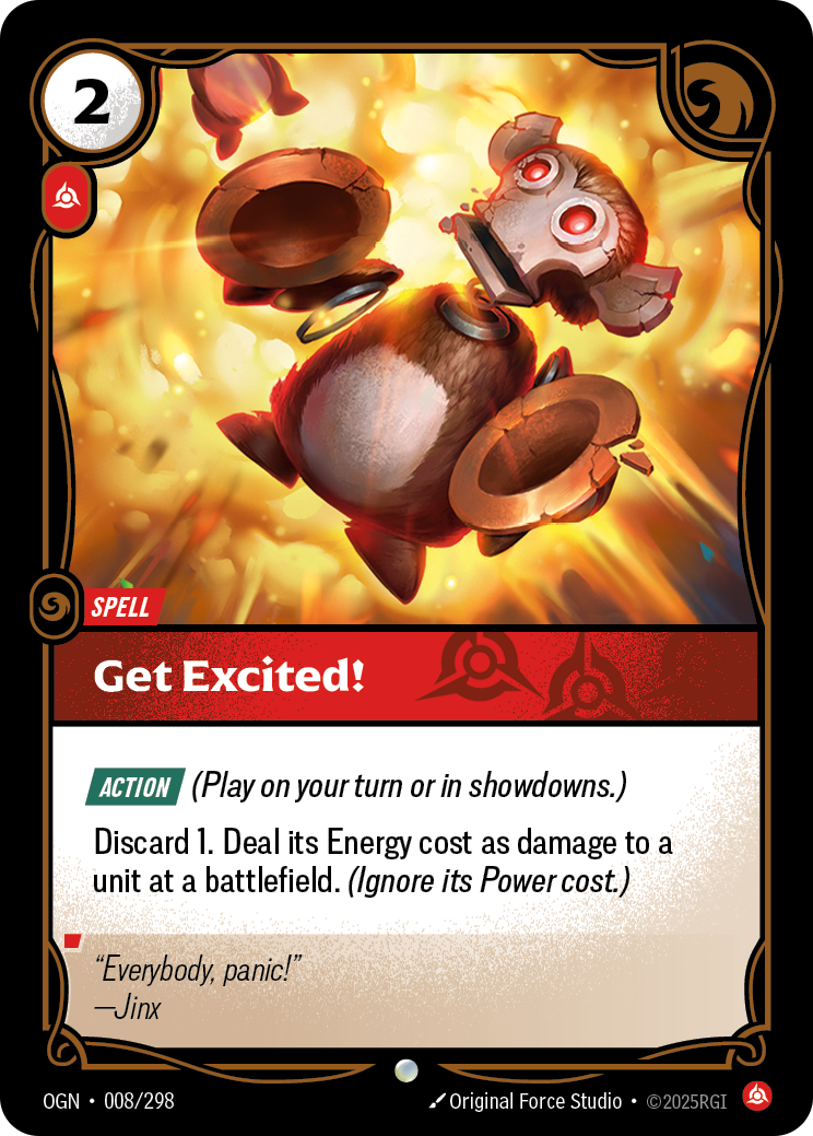 Get Excited! OGN-008/298 Normal Riftbound card