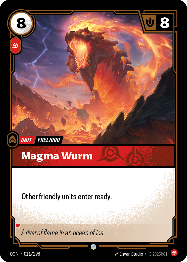 Magma Wurm OGN-011/298 Normal Riftbound card