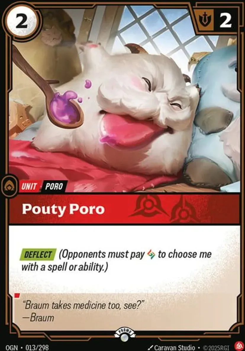 Pouty Poro OGN-013-p-NN Foil Riftbound card