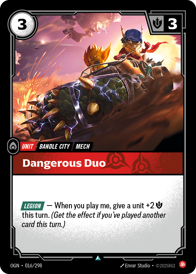 Dangerous Duo OGN-016/298 Normal Riftbound card