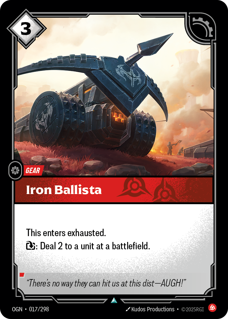 Iron Ballista OGN-017/298 Normal Riftbound card