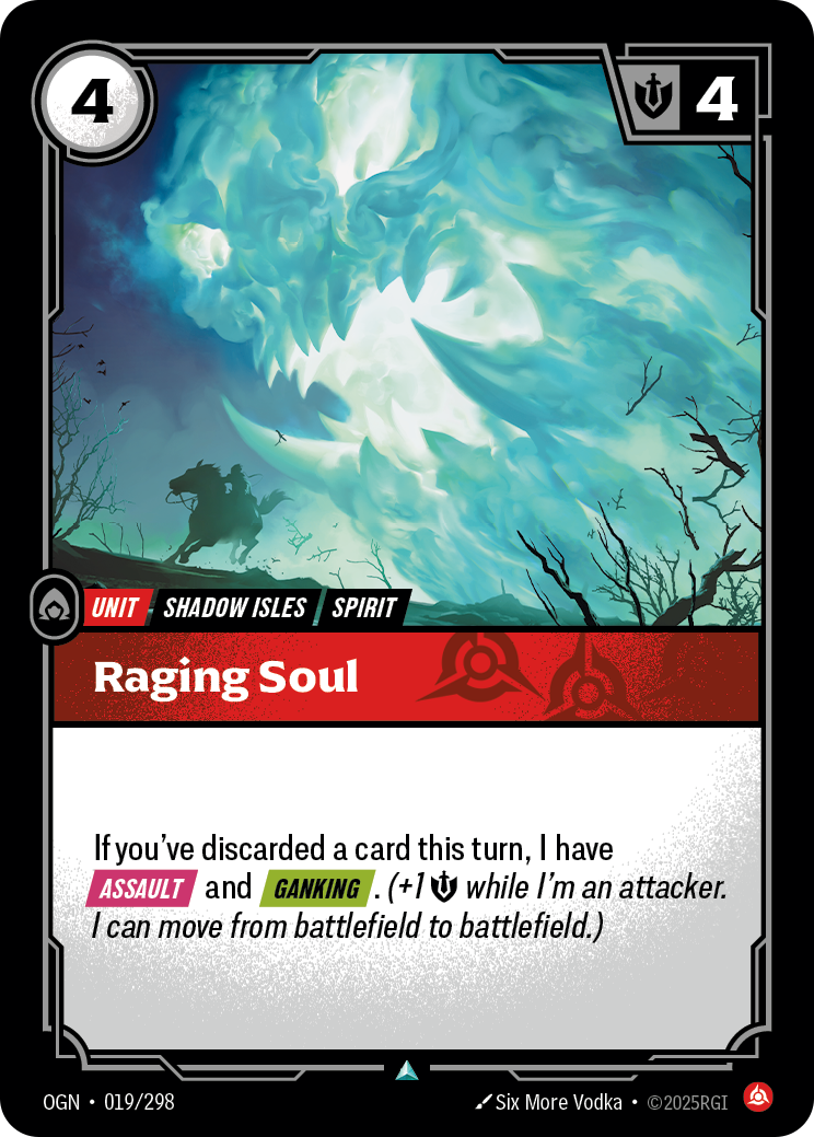 Raging Soul OGN-019/298 Normal Riftbound card