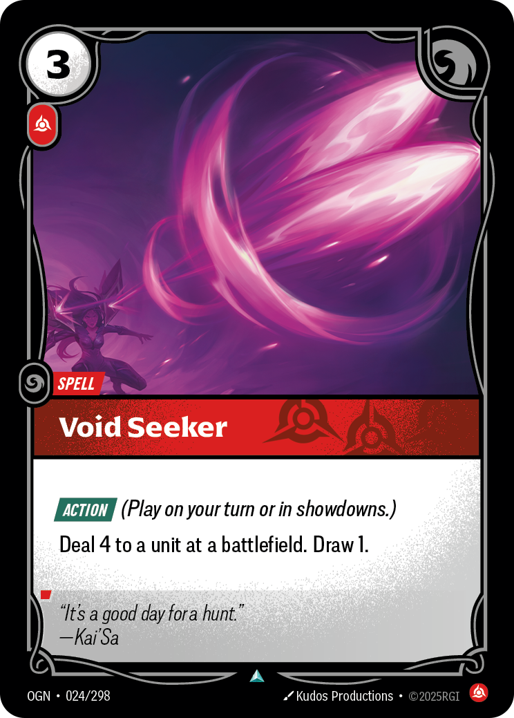 Void Seeker OGN-024/298 Normal Riftbound card